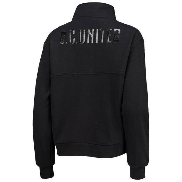 Women's D.C. United The Wild Collective Black Quarter-Zip Jacket